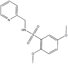 2,5-dimethoxy-N-(2-pyridinylmethyl)benzenesulfonamide 구조식 이미지