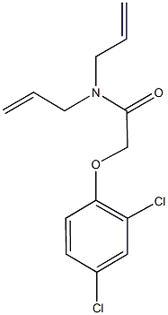 2-[(2,4-dichlorophenyl)oxy]-N,N-diprop-2-enylacetamide Structure