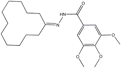 N'-cyclododecylidene-3,4,5-trimethoxybenzohydrazide 구조식 이미지