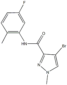 4-bromo-N-(5-fluoro-2-methylphenyl)-1-methyl-1H-pyrazole-3-carboxamide Structure