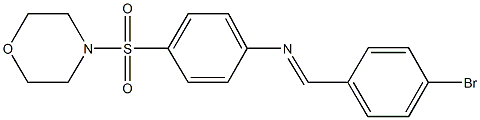 N-(4-bromobenzylidene)-N-[4-(4-morpholinylsulfonyl)phenyl]amine Structure