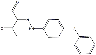 pentane-2,3,4-trione 3-[(4-phenoxyphenyl)hydrazone] Structure