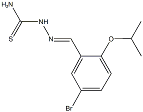 5-bromo-2-isopropoxybenzaldehyde thiosemicarbazone Structure
