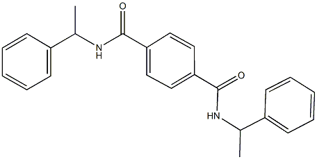 N~1~,N~4~-bis(1-phenylethyl)terephthalamide 구조식 이미지