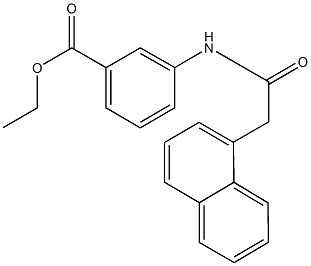 ethyl3-[(1-naphthylacetyl)amino]benzoate 구조식 이미지