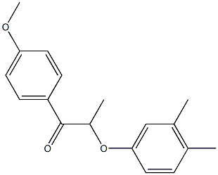 2-(3,4-dimethylphenoxy)-1-(4-methoxyphenyl)-1-propanone Structure