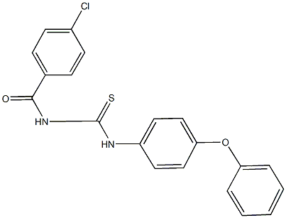 N-(4-chlorobenzoyl)-N'-(4-phenoxyphenyl)thiourea 구조식 이미지