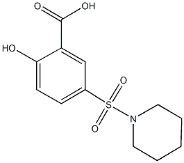 2-hydroxy-5-(1-piperidinylsulfonyl)benzoic acid Structure