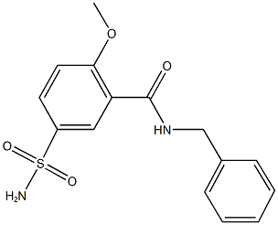 5-(aminosulfonyl)-N-benzyl-2-methoxybenzamide Structure