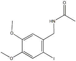 N-(2-iodo-4,5-dimethoxybenzyl)acetamide 구조식 이미지