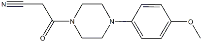 3-[4-(4-methoxyphenyl)-1-piperazinyl]-3-oxopropanenitrile 구조식 이미지