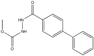 methyl 2-([1,1'-biphenyl]-4-ylcarbonyl)hydrazinecarboxylate 구조식 이미지