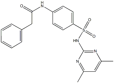 N-(4-{[(4,6-dimethylpyrimidin-2-yl)amino]sulfonyl}phenyl)-2-phenylacetamide Structure