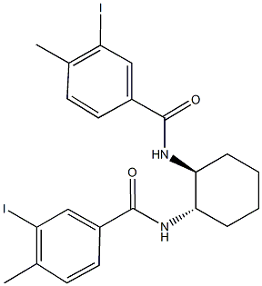 3-iodo-N-{2-[(3-iodo-4-methylbenzoyl)amino]cyclohexyl}-4-methylbenzamide Structure