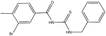 N-benzyl-N'-(3-bromo-4-methylbenzoyl)thiourea Structure