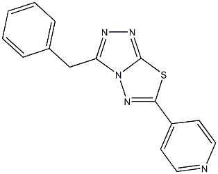 3-benzyl-6-(4-pyridinyl)[1,2,4]triazolo[3,4-b][1,3,4]thiadiazole Structure