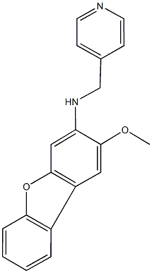 2-methoxy-N-(4-pyridinylmethyl)dibenzo[b,d]furan-3-amine 구조식 이미지
