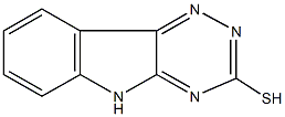 5H-[1,2,4]triazino[5,6-b]indol-3-yl hydrosulfide Structure