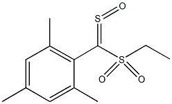 ethyl mesityl(sulfinyl)methyl sulfone Structure