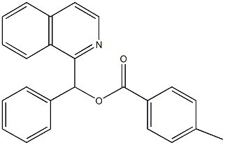 1-isoquinolinyl(phenyl)methyl 4-methylbenzoate 구조식 이미지