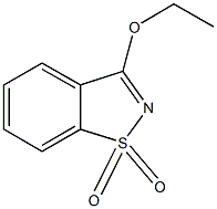 1,1-dioxido-1,2-benzisothiazol-3-yl ethyl ether Structure