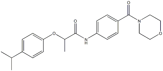 2-(4-isopropylphenoxy)-N-[4-(4-morpholinylcarbonyl)phenyl]propanamide 구조식 이미지