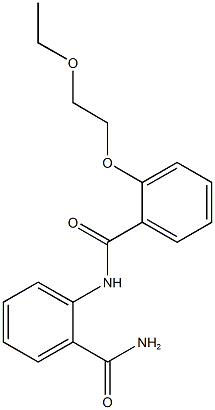 2-{[2-(2-ethoxyethoxy)benzoyl]amino}benzamide 구조식 이미지