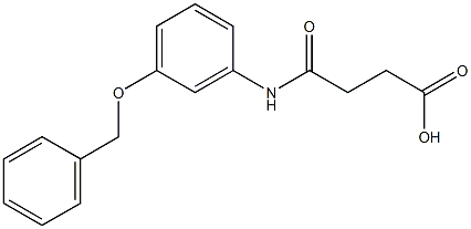 4-[3-(benzyloxy)anilino]-4-oxobutanoic acid 구조식 이미지