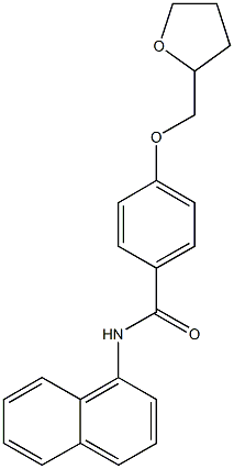 N-(1-naphthyl)-4-(tetrahydro-2-furanylmethoxy)benzamide 구조식 이미지