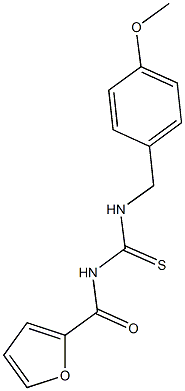 N-(2-furoyl)-N'-(4-methoxybenzyl)thiourea Structure