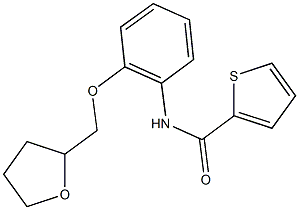 N-[2-(tetrahydro-2-furanylmethoxy)phenyl]-2-thiophenecarboxamide Structure