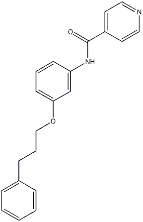 N-[3-(3-phenylpropoxy)phenyl]isonicotinamide 구조식 이미지