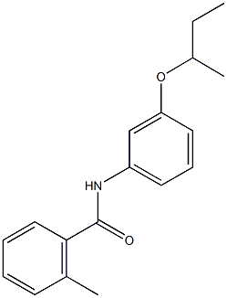 N-[3-(sec-butoxy)phenyl]-2-methylbenzamide Structure