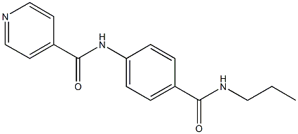 N-{4-[(propylamino)carbonyl]phenyl}isonicotinamide Structure