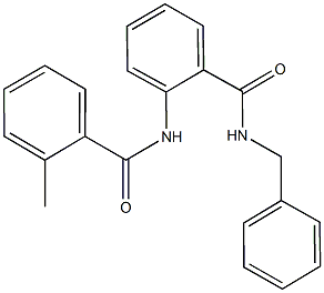 N-benzyl-2-[(2-methylbenzoyl)amino]benzamide Structure