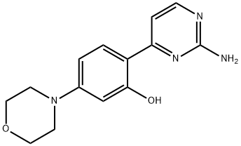 2-(2-Aminopyrimidin-4-Yl)-5-Morpholinophenol Structure