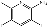 2-AMINO-3,5-DIIODO-6-METHYLPYRIDINE Structure