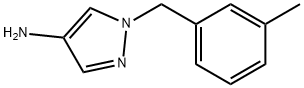 1-[(3-methylphenyl)methyl]-1H-pyrazol-4-amine Structure