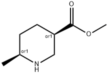 3-Piperidinecarboxylic acid, 6-Methyl-, Methyl ester, (3R,6S)-rel- 구조식 이미지
