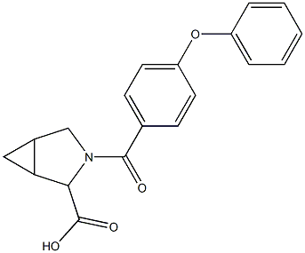 3-(4-phenoxybenzoyl)-3-azabicyclo[3.1.0]hexane-2-carboxylic acid Structure