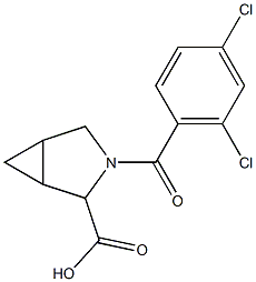 3-(2,4-dichlorobenzoyl)-3-azabicyclo[3.1.0]hexane-2-carboxylic acid Structure