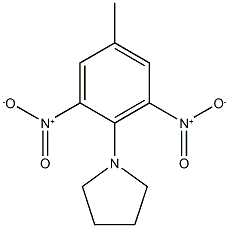 1-(4-methyl-2,6-dinitrophenyl)pyrrolidine 구조식 이미지