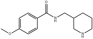 4-methoxy-N-(piperidin-3-ylmethyl)benzamide 구조식 이미지