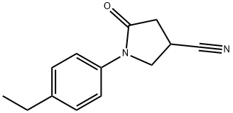 1-(4-ethylphenyl)-5-oxopyrrolidine-3-carbonitrile Structure