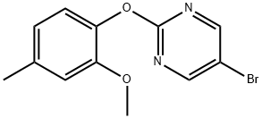 5-브로모-2-(2-METHOXY-4-METHYLPHENOXY)피리미딘 구조식 이미지