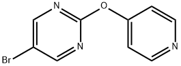5-브로모-2-(피리딘-4-일록시)-피리미딘 구조식 이미지