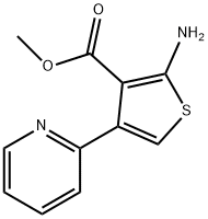methyl 2-amino-4-(pyridin-2-yl)thiophene-3-carboxylate 구조식 이미지