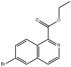 Ethyl 6-broMoisoquinoline-1-carboxylate 구조식 이미지