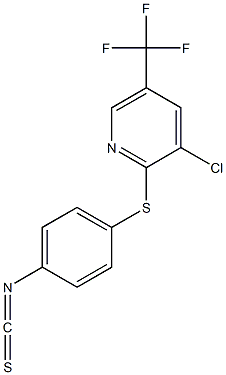 4-{[3-chloro-5-(trifluoromethyl)-2-pyridinyl]sulfanyl}phenyl isothiocyanate 구조식 이미지