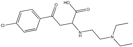 4-(4-chlorophenyl)-2-{[2-(diethylamino)ethyl]amino}-4-oxobutanoic acid Structure